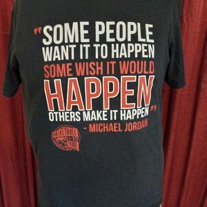 Michael Jordan Quote large Cotton Black Short Sleeve T-shirt